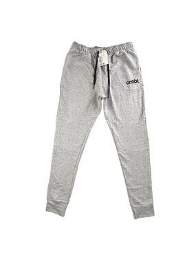 Combat Iron Jogger Pants Mens Medium Gray Elastic Waist Zip Pocket Stretch New